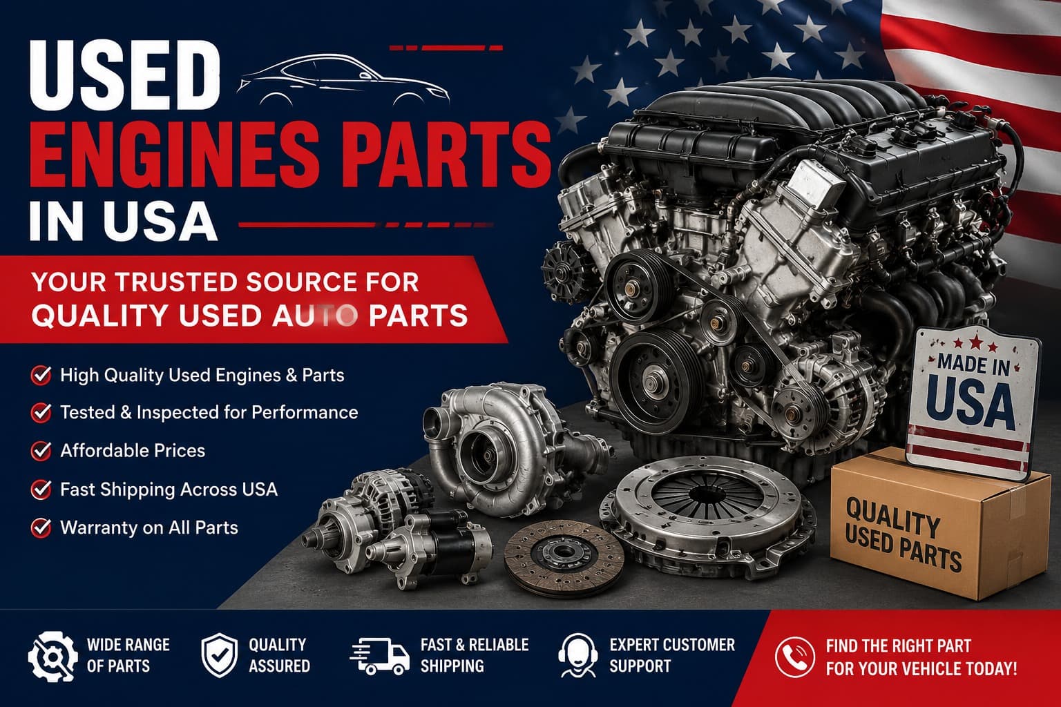 Used Engines Parts in USA – Your Trusted Source for Quality Used Auto Parts