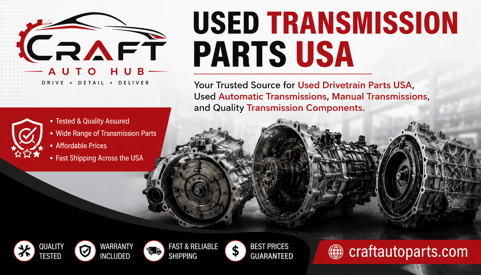 Used Transmission Parts USA: Your Trusted Source for Used Drivetrain Parts USA, Used Automatic Transmission, and Used Manual Transmission Units