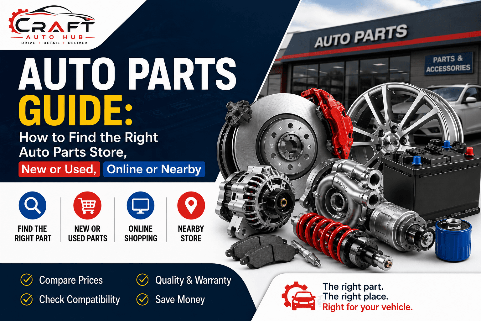 Auto Parts Guide: How to Find the Right Auto Parts Store, New or Used, Online or Nearby